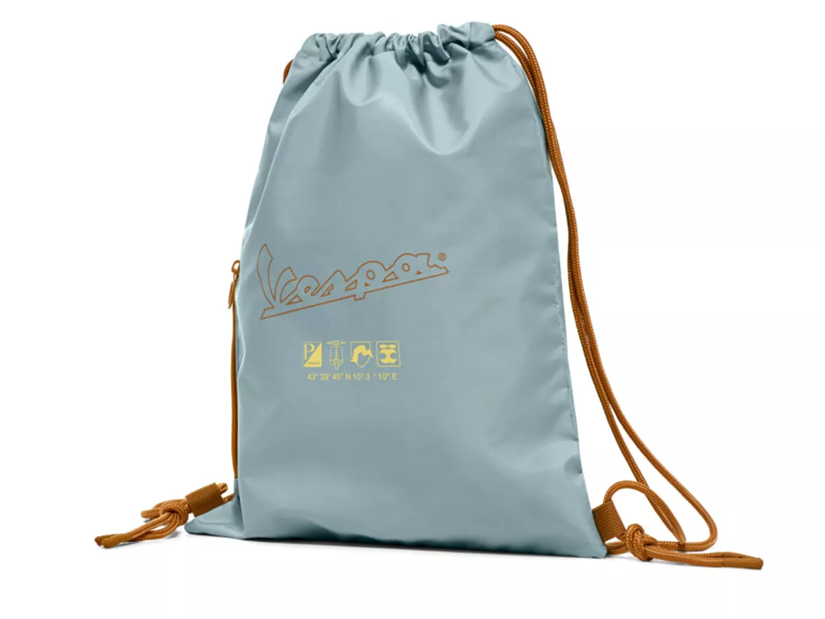 Vespa ryggsäck gympapåse grön