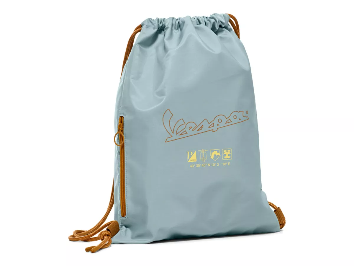 Vespa ryggsäck gympapåse grön