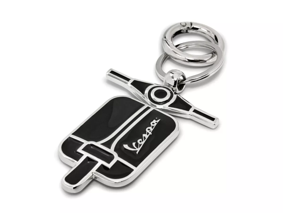 Vespa sleutelhanger zwart