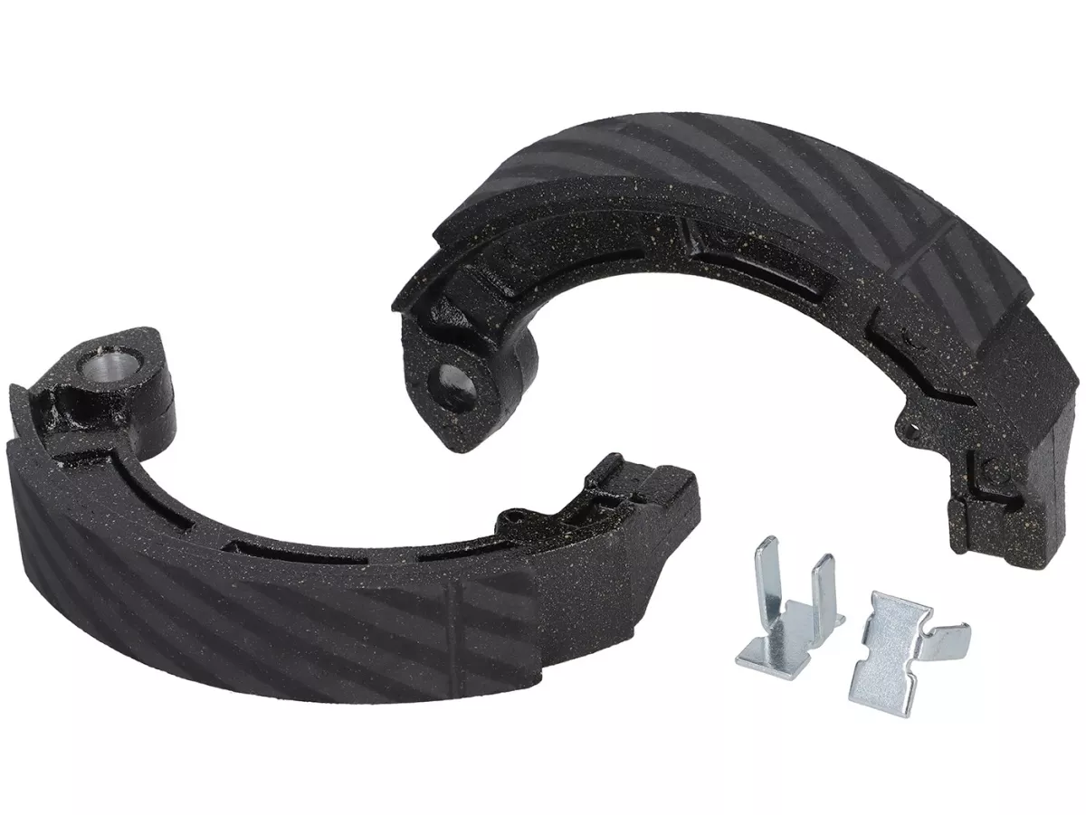 Zapatas de freno -PINASCO Racing Ø=150x24mm- VESPA PX (vh), PK (vh), T5 125cc (vh), Rally180 (VSD1T), Rally200 (VSE1T) (h), Sprint (h), TS125 (VNL3T) (h), GT125 (VNL2T) (h), GTR125 (VNL2T) (h), GL150 (VLA1T) (h), SS180 (h), GS160 (h), GS150 / GS3 (VS5T) (