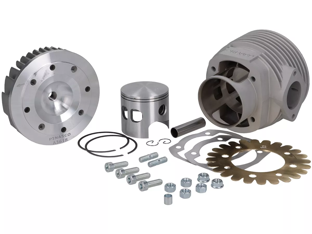 Cylindre -PINASCO Master 260cc, course=62mm, b=Ø73mm, bielle 130mm - Vespa PX200 (pour carter moteur Pinasco 260)