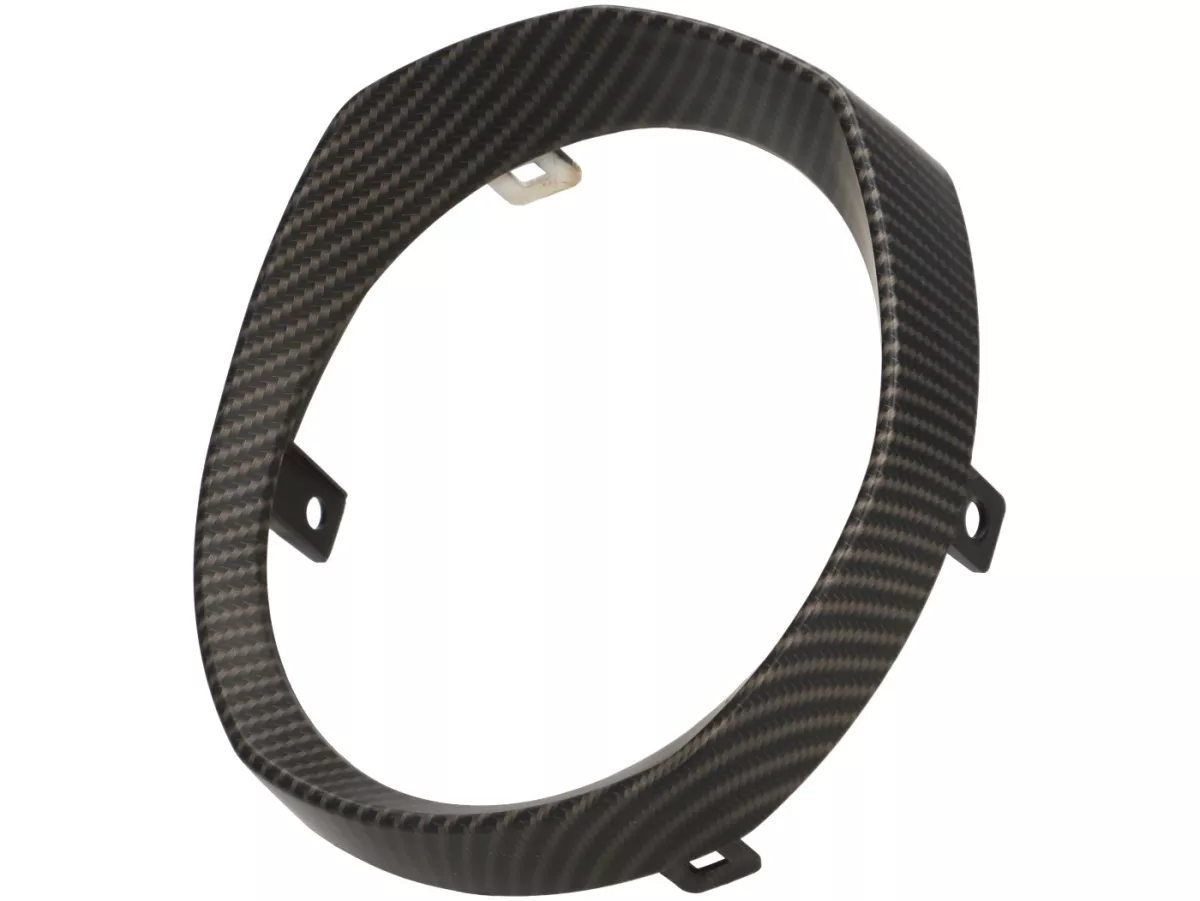 Anello di rifinitura del faro -ROYAL ALLOY- Royal Alloy GP 125-300 - Carbon look