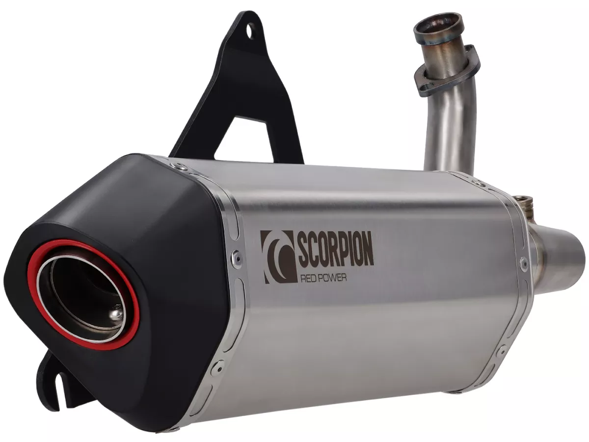 Avgasrör -SCORPION- Serket Parallel - Royal Alloy GP 300, TG 300 - Borstat rostfritt stål