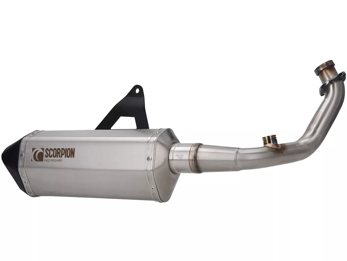 Avgasrör -SCORPION- Serket Parallel - Royal Alloy GP 300, TG 300 - Borstat rostfritt stål