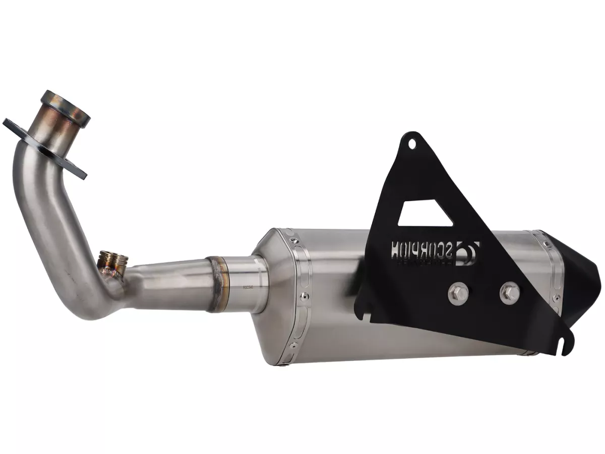 Avgasrör -SCORPION- Serket Parallel - Royal Alloy GP 300, TG 300 - Borstat rostfritt stål