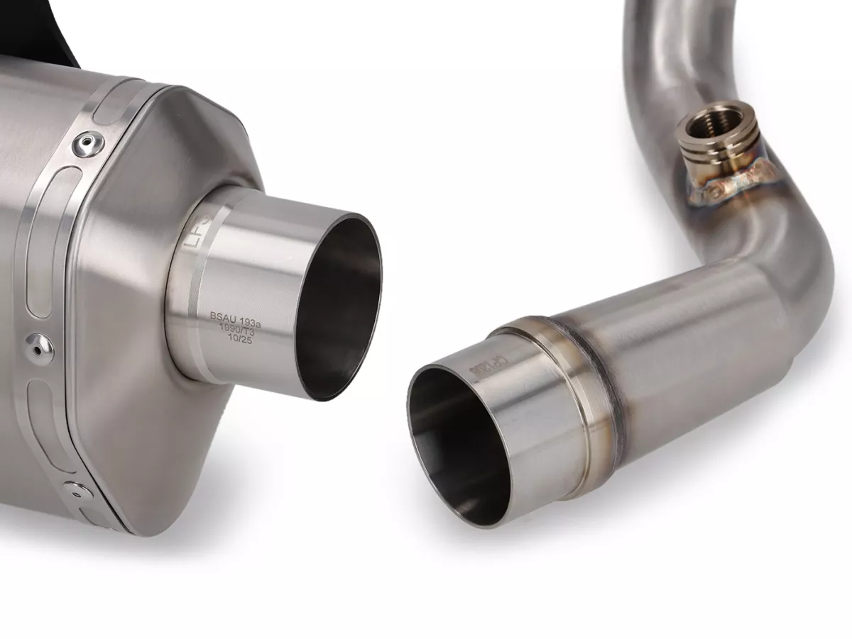 Avgasrör -SCORPION- Serket Parallel - Royal Alloy GP 300, TG 300 - Borstat rostfritt stål