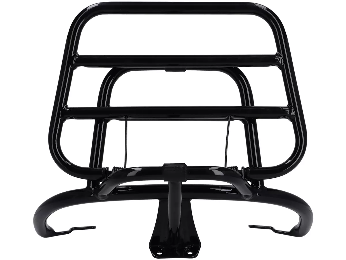 Porte-bagages arrière rabattable -REGIA- Vespa Primavera 50-150, Vespa Sprint 50- 150 - noir brillant