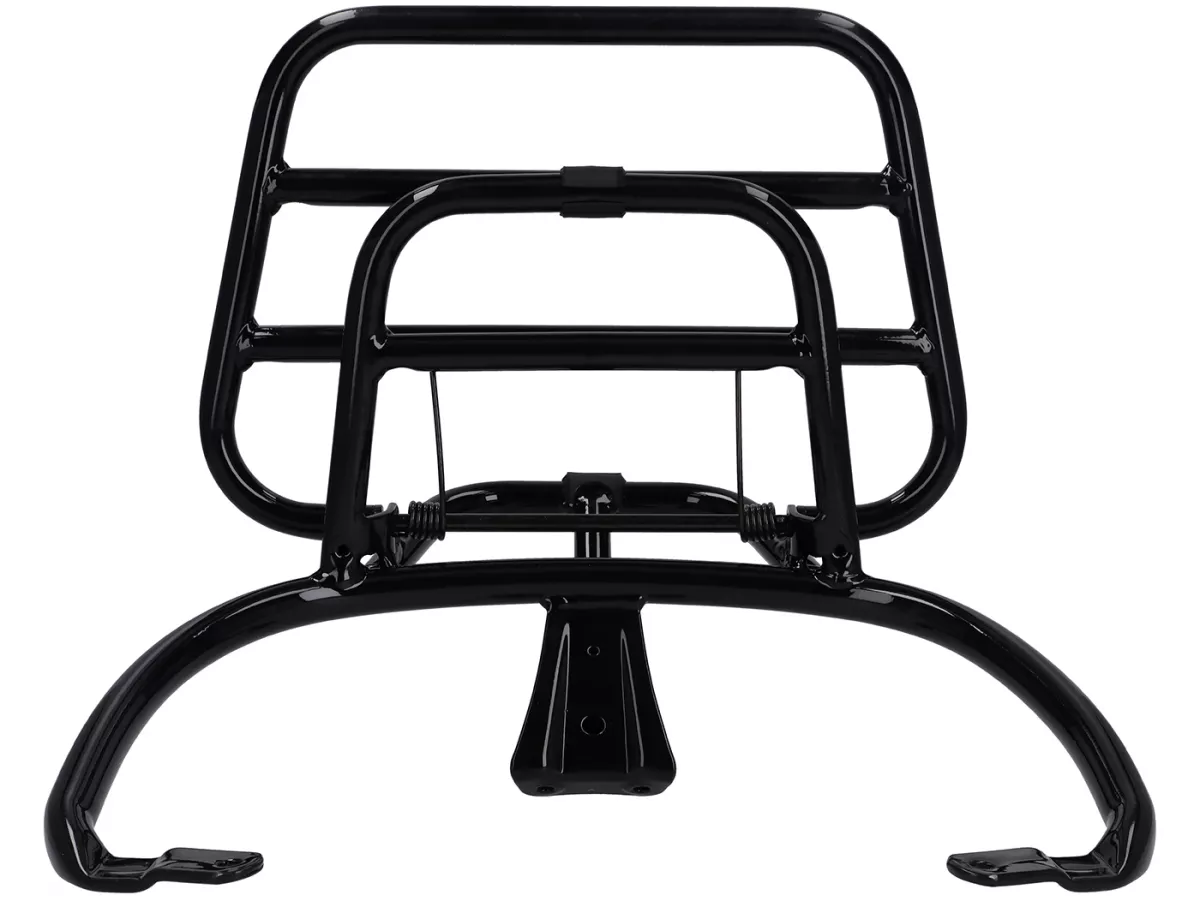 Porte-bagages arrière rabattable -REGIA- Vespa Primavera 50-150, Vespa Sprint 50- 150 - noir brillant