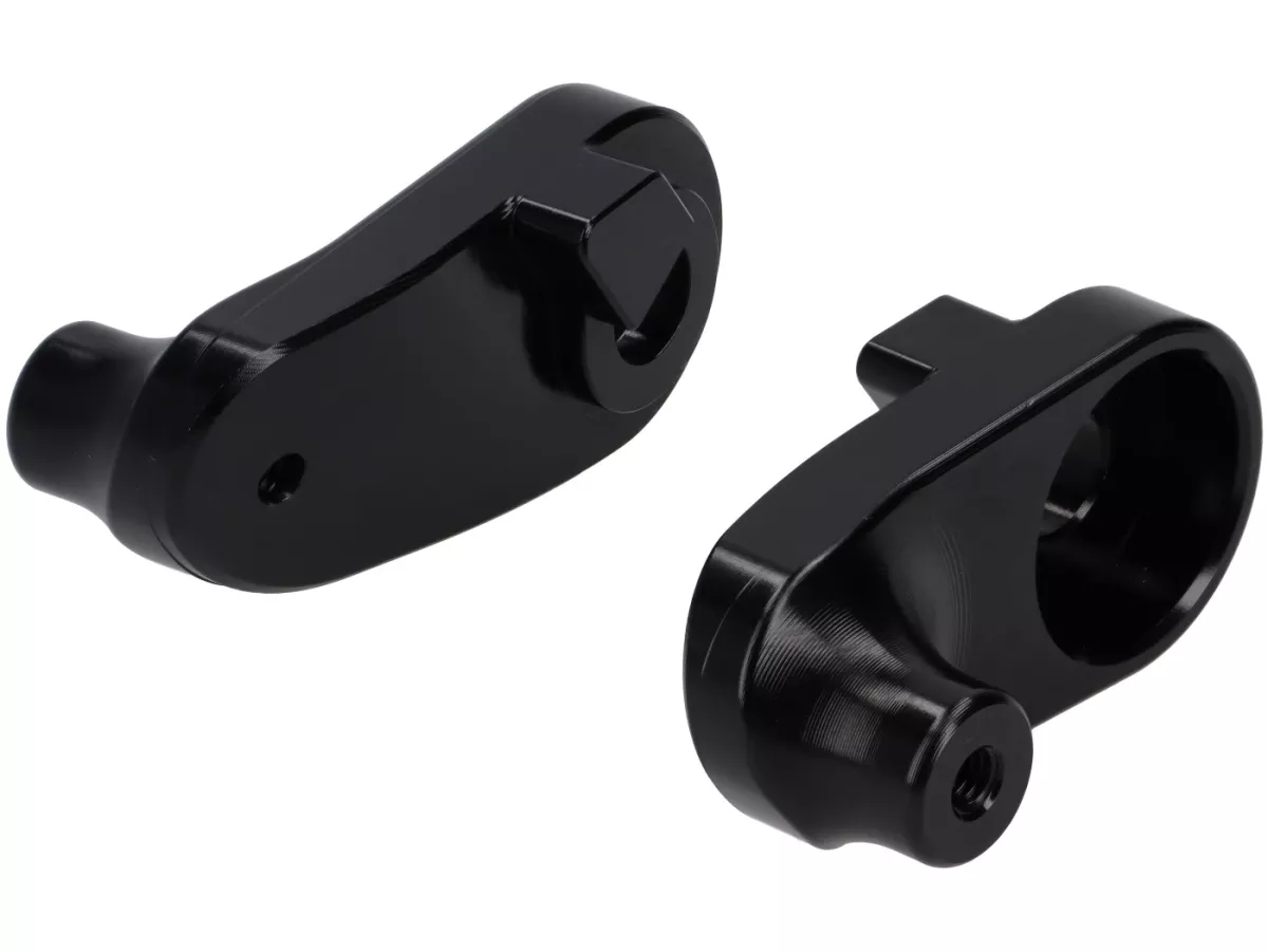 Schokdemperbevestiging lager -S6X- Lambretta LI, LIS, SX, TV, DL, GP, LUI, J50, J100, J125 - zwart