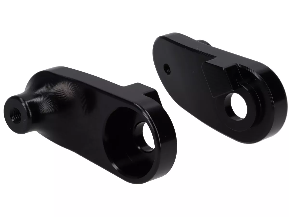 Schokdemperbevestiging lager -S6X- Lambretta LI, LIS, SX, TV, DL, GP, LUI, J50, J100, J125 - zwart