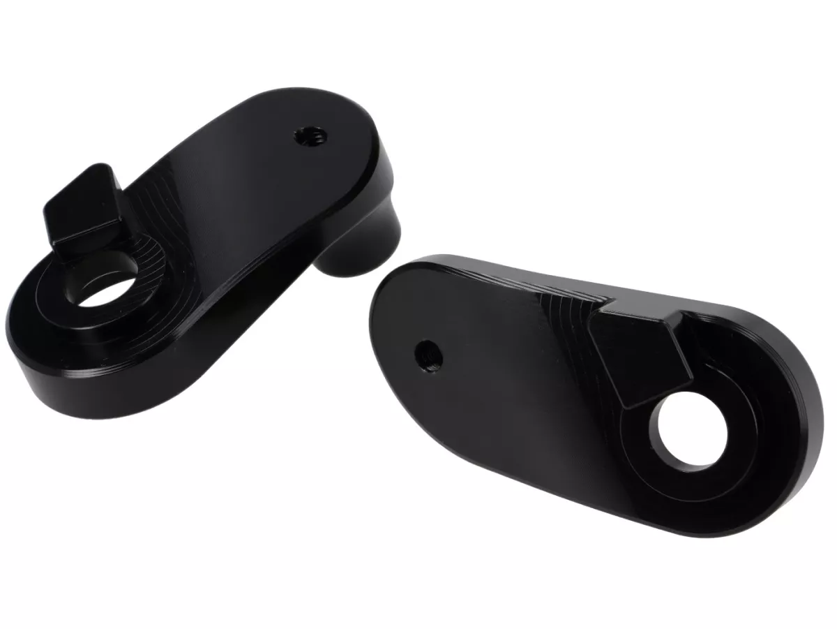 Schokdemperbevestiging lager -S6X- Lambretta LI, LIS, SX, TV, DL, GP, LUI, J50, J100, J125 - zwart