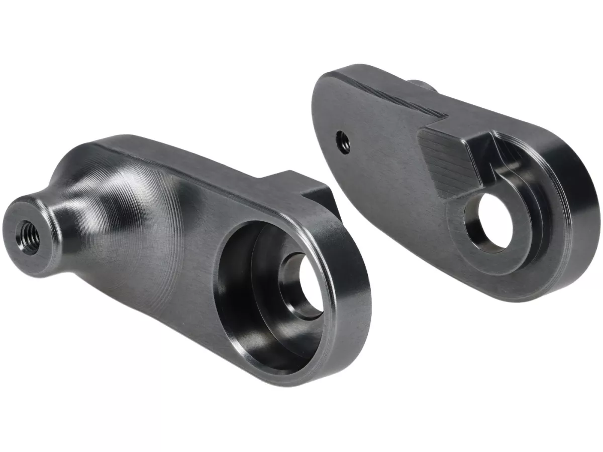 Schokdemperbevestiging lager -S6X- Lambretta LI, LIS, SX, TV, DL, GP, LUI, J50, J100, J125 - zwart