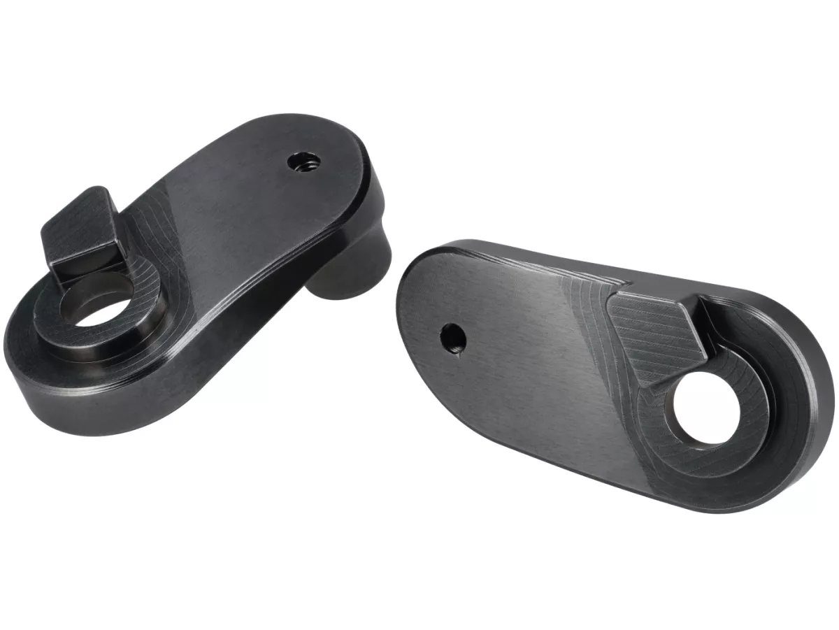 Schokdemperbevestiging lager -S6X- Lambretta LI, LIS, SX, TV, DL, GP, LUI, J50, J100, J125 - zwart