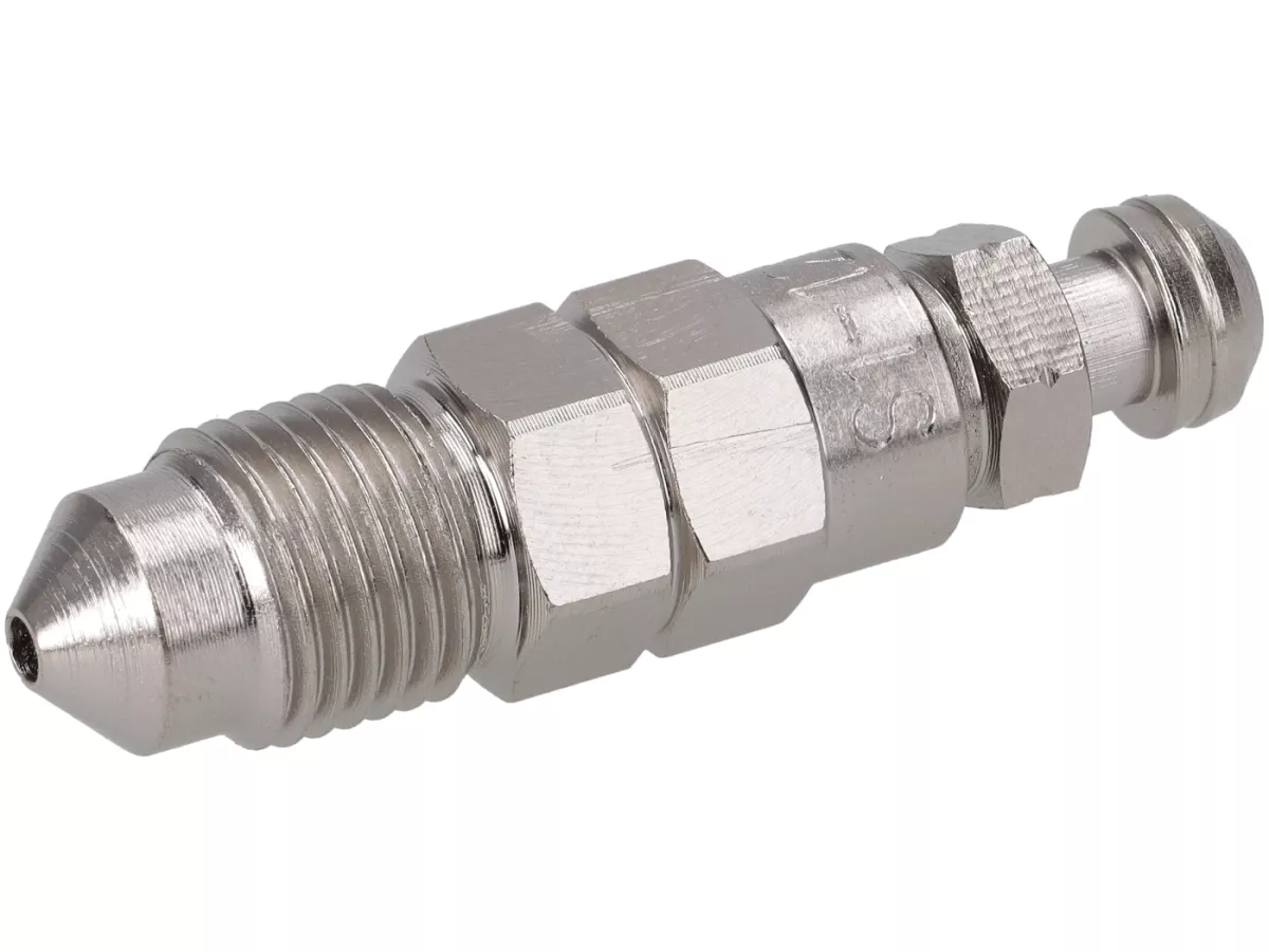 Bullone con nipplo di spurgo -SPIEGLER M10 x 1 in acciaio inox- per pinza freno Stage6, bgm Pro