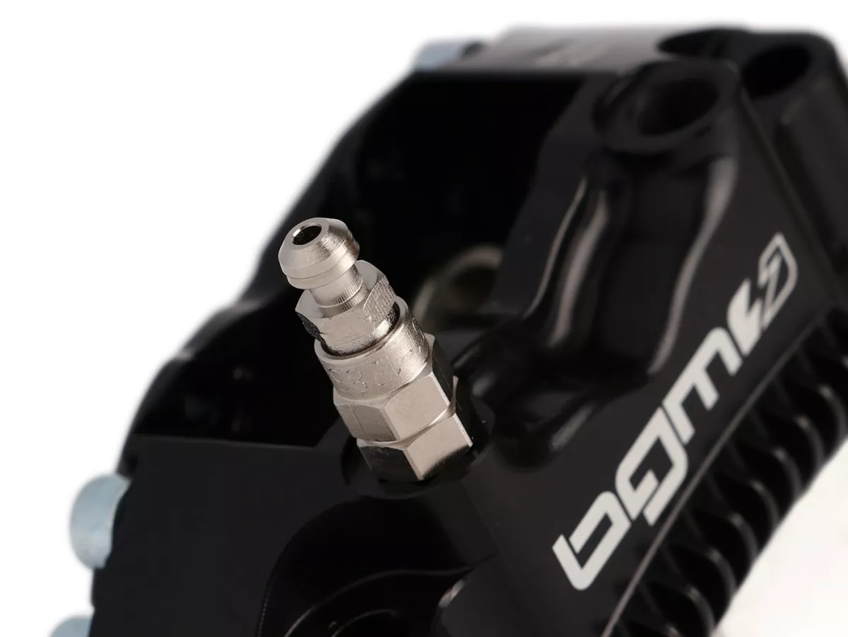 Bullone con nipplo di spurgo -SPIEGLER M10 x 1 in acciaio inox- per pinza freno Stage6, bgm Pro