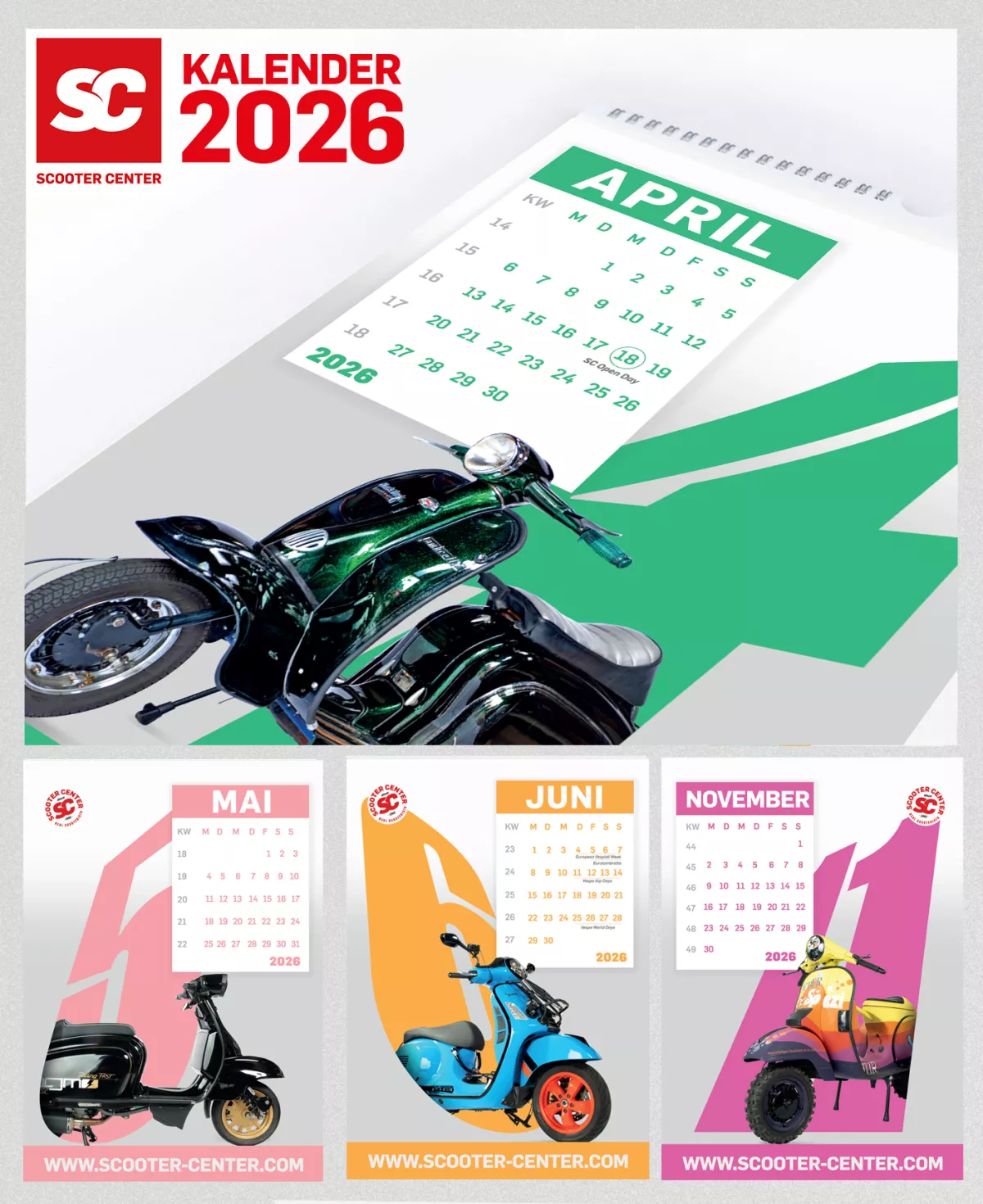 Calendario -SCOOTER CENTER- 2026