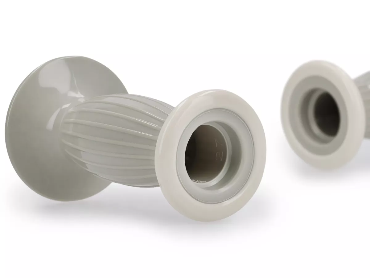 Grips Lambretta Mod. Biemme -SECURIT ANTIVIBRANTE- Lambretta series 1 and 2 - diameter 27mm - gray