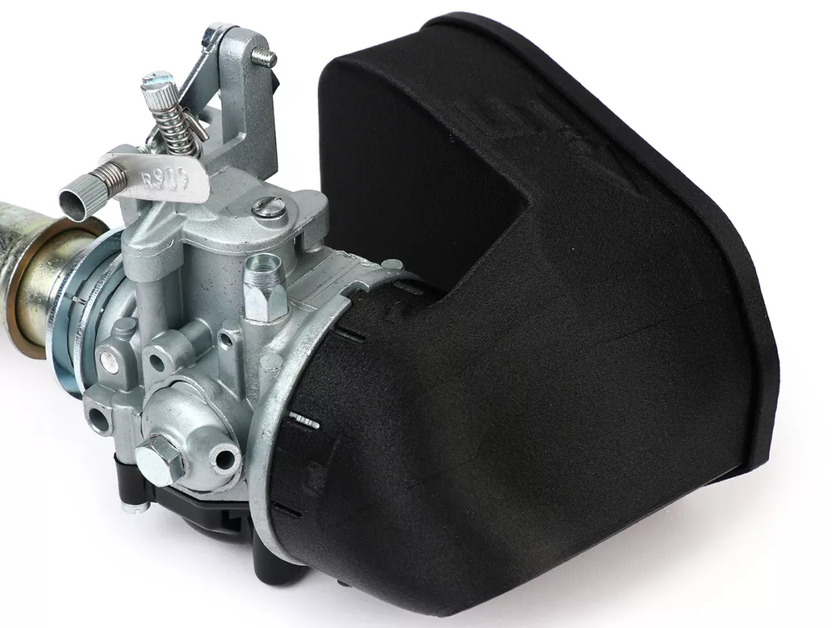 Vergaserkit -SHBC 20/20mm mit SILTECH Airbox- Vespa PK125 ETS - auch als Tuning für PK50 XL (V5X3T,1985-1990) inkl. 3-Loch Ansaugstutzen)