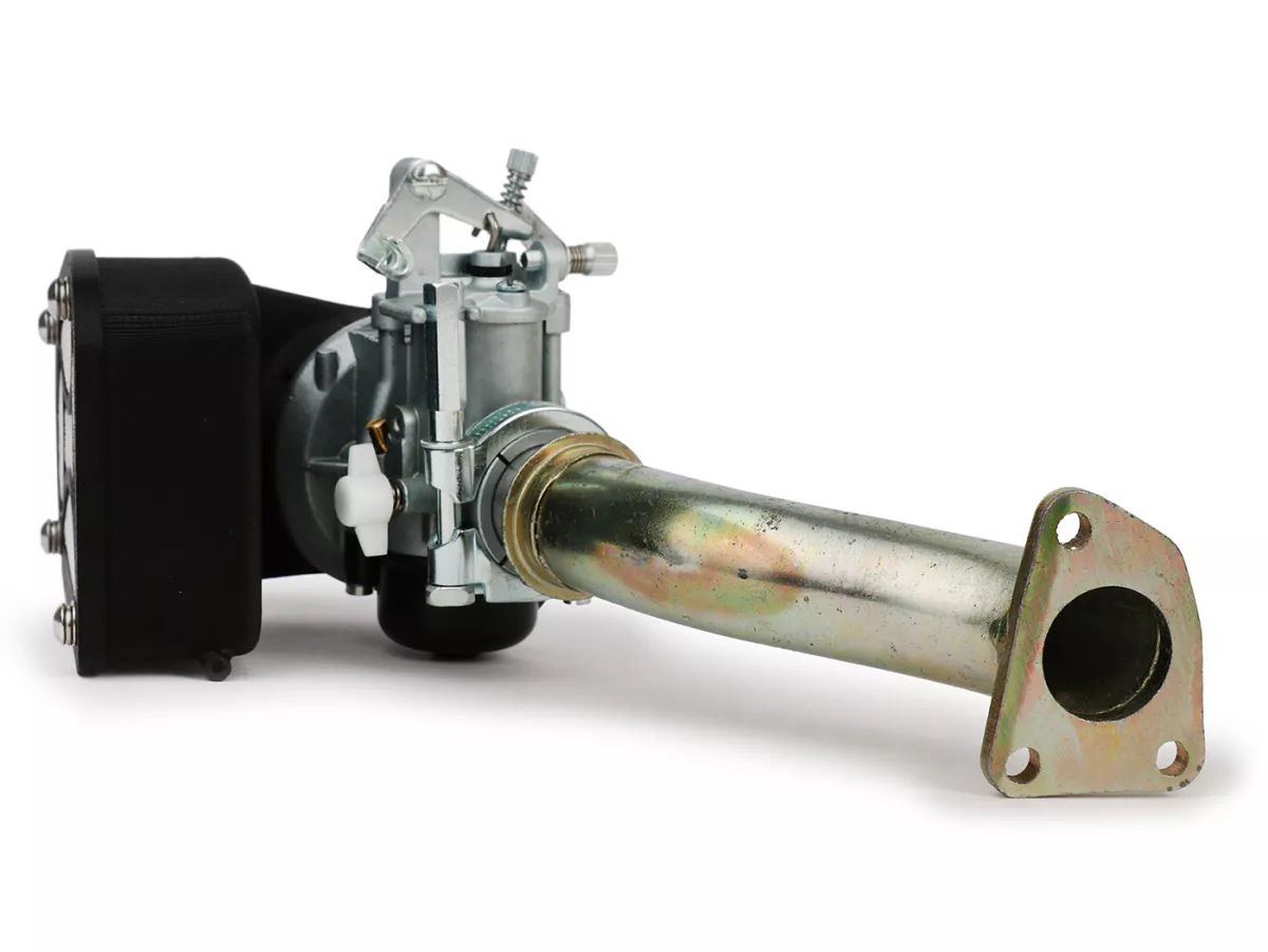 Vergaserkit -SHBC 20/20mm mit SILTECH Airbox- Vespa PK125 ETS - auch als Tuning für PK50 XL (V5X3T,1985-1990) inkl. 3-Loch Ansaugstutzen)