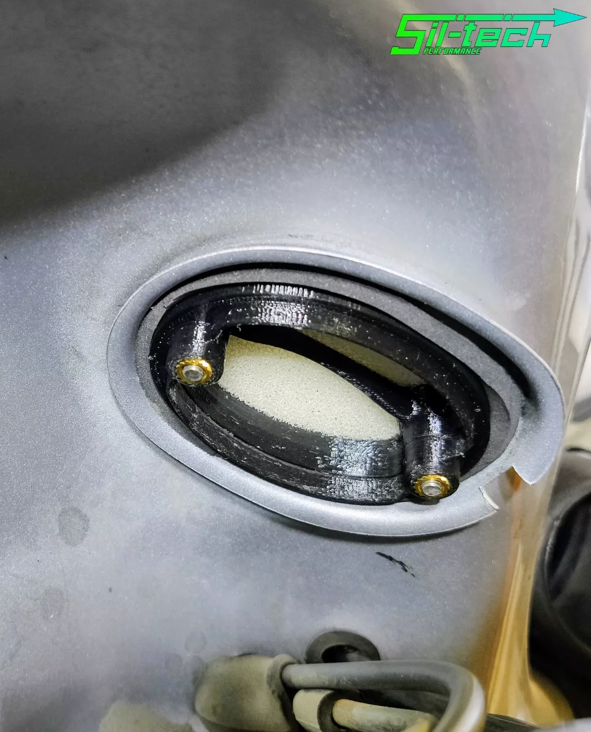 Filtro de aire adicional -SIL-TECH PERFORMANCE- Vespa Largeframe- adecuado para p. ej. Vespa GT/GTR/TS125, Sprint 150/Veloce Rally 180/200