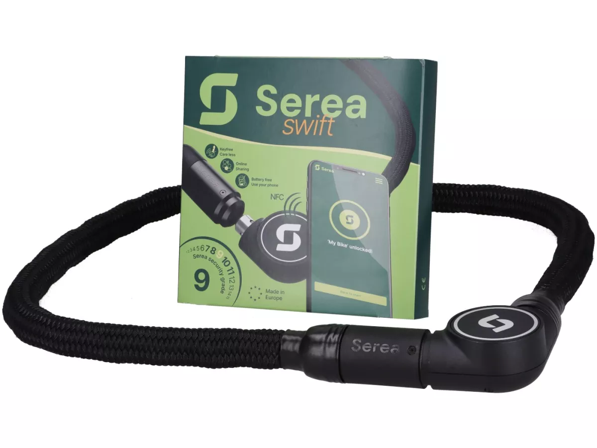 Kunci rantai -SEREA - Swift - Level 9, rantai 125cm - Tanpa kunci - hitam