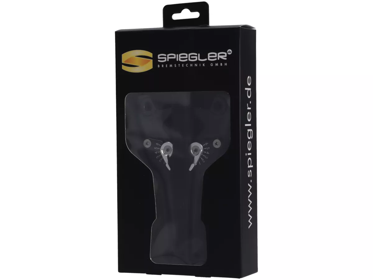 Set leva freno -SPIEGLER- Vespa GTS 125-310 Keyless Basic, Super, Super Sport, Super Tech - regolabile - nero / argento