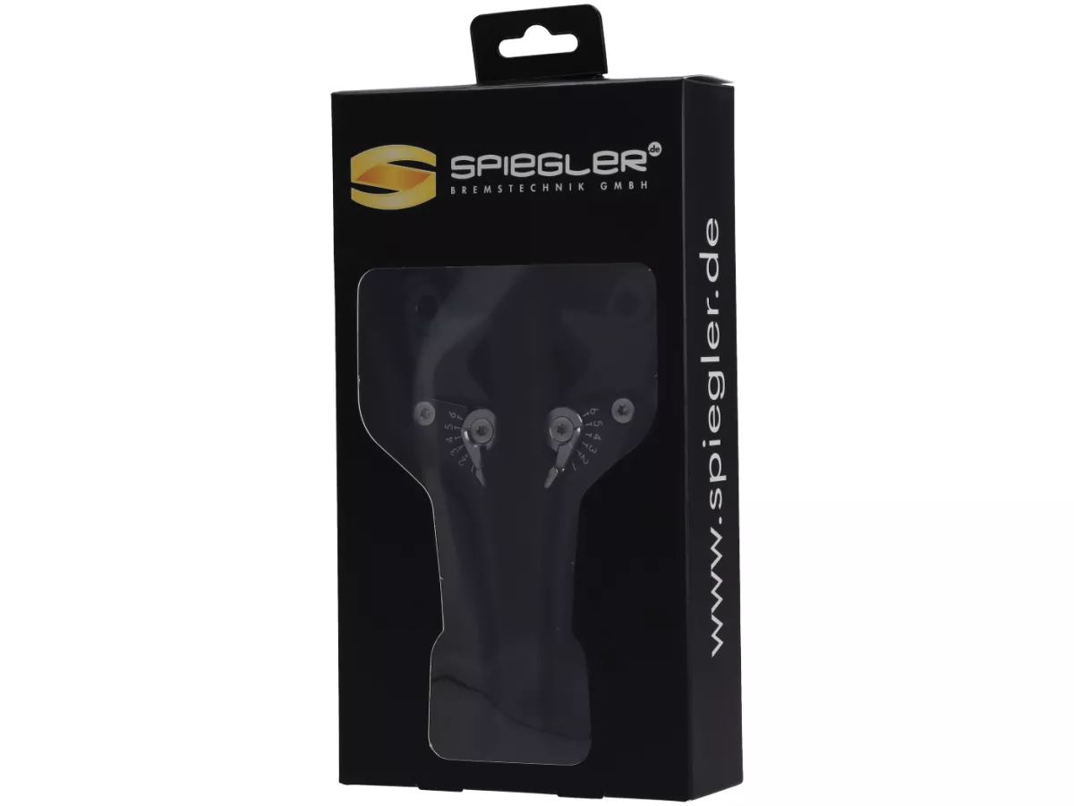 Set leva freno -SPIEGLER- Vespa GTS 125-310 Keyless Basic, Super, Super Sport, Super Tech - regolabile - nero / titanio