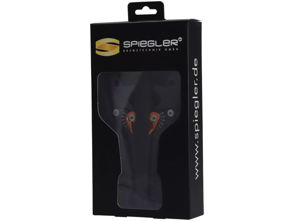 Set leva freno -SPIEGLER- Vespa GTS 125-310 Keyless Basic, Super, Super Sport, Super Tech - regolabile - nero / rosso