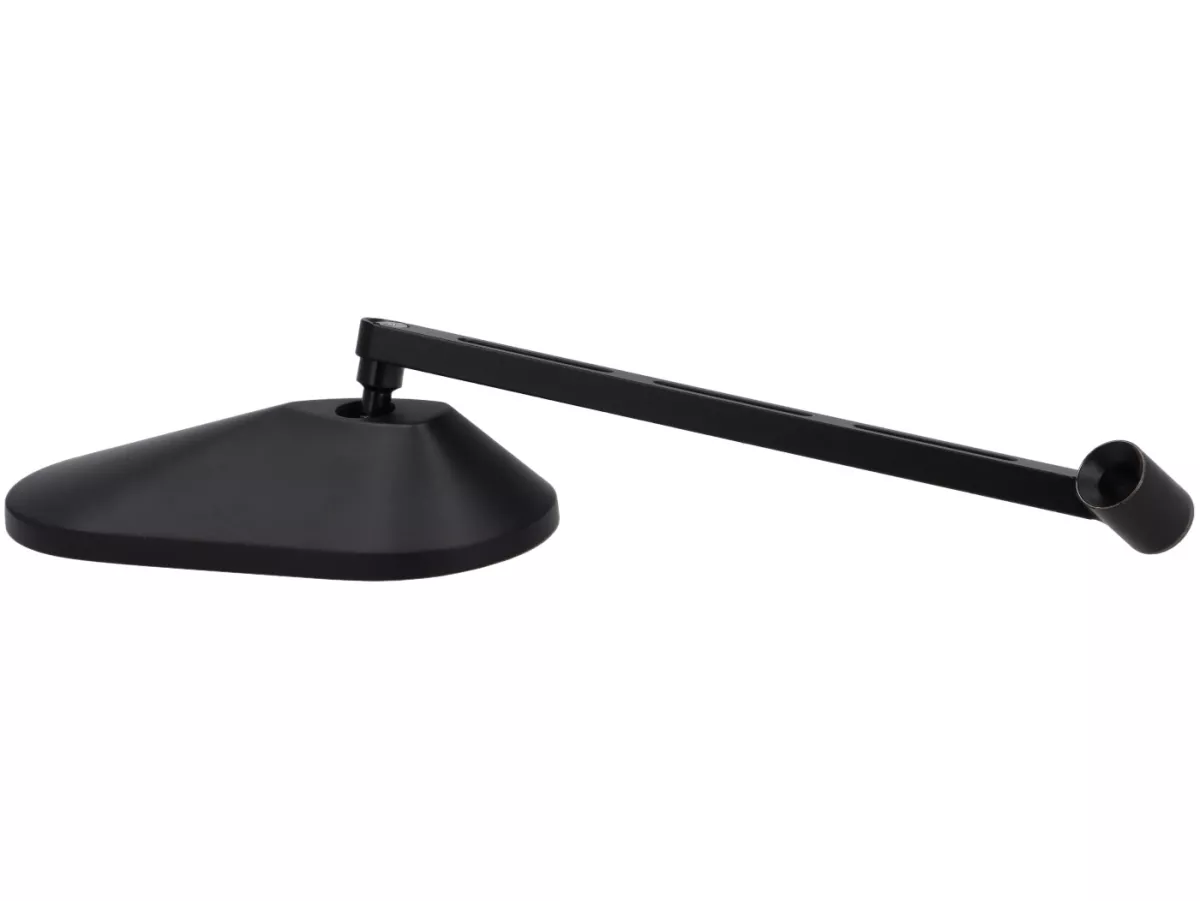 Spegel under styret -STD ScooterTec- Aluminium CNC, höger - för Vespa PX old, PX Lusso, PK S/XL och Motovespa DN, PX, Iris, PK - Material/färg: stål, ytmålad matt svart