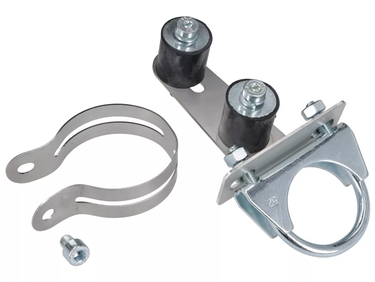 Knalpot -VMC Evo Racer 52 Ø = 32mm pressed body - VMC GS56/58, ET6, ET7, M1B60, M1L60, Pinasco Zuera, Polini 135 Evolution, Polini 135 Evolution, Malossi 136 MHR (jarak kancing 52-56mm) - Vespa ET3, PV125 - cocok dengan kompartemen bagasi