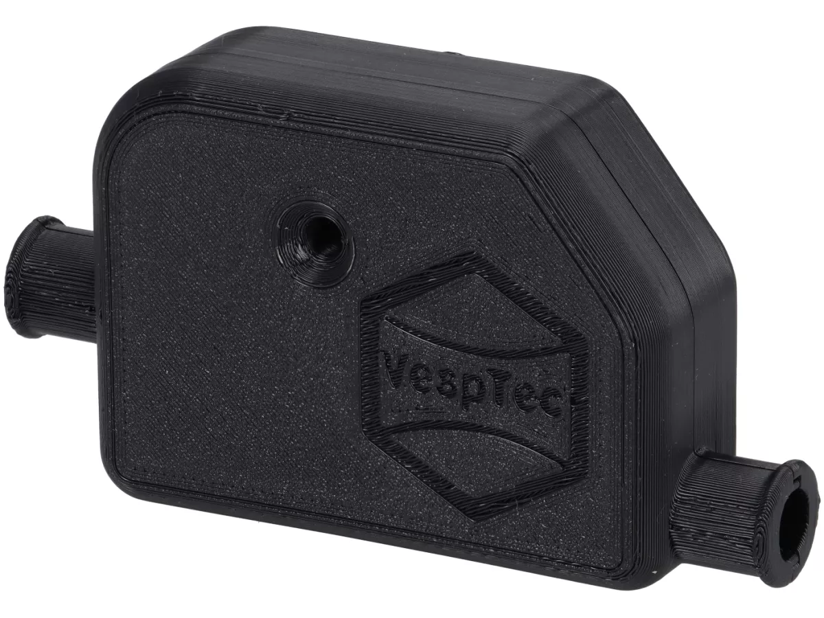 Caja de cables motor -VESPTEC XL Classic- Vespa PX Lusso (a partir de 1984) - negro mate