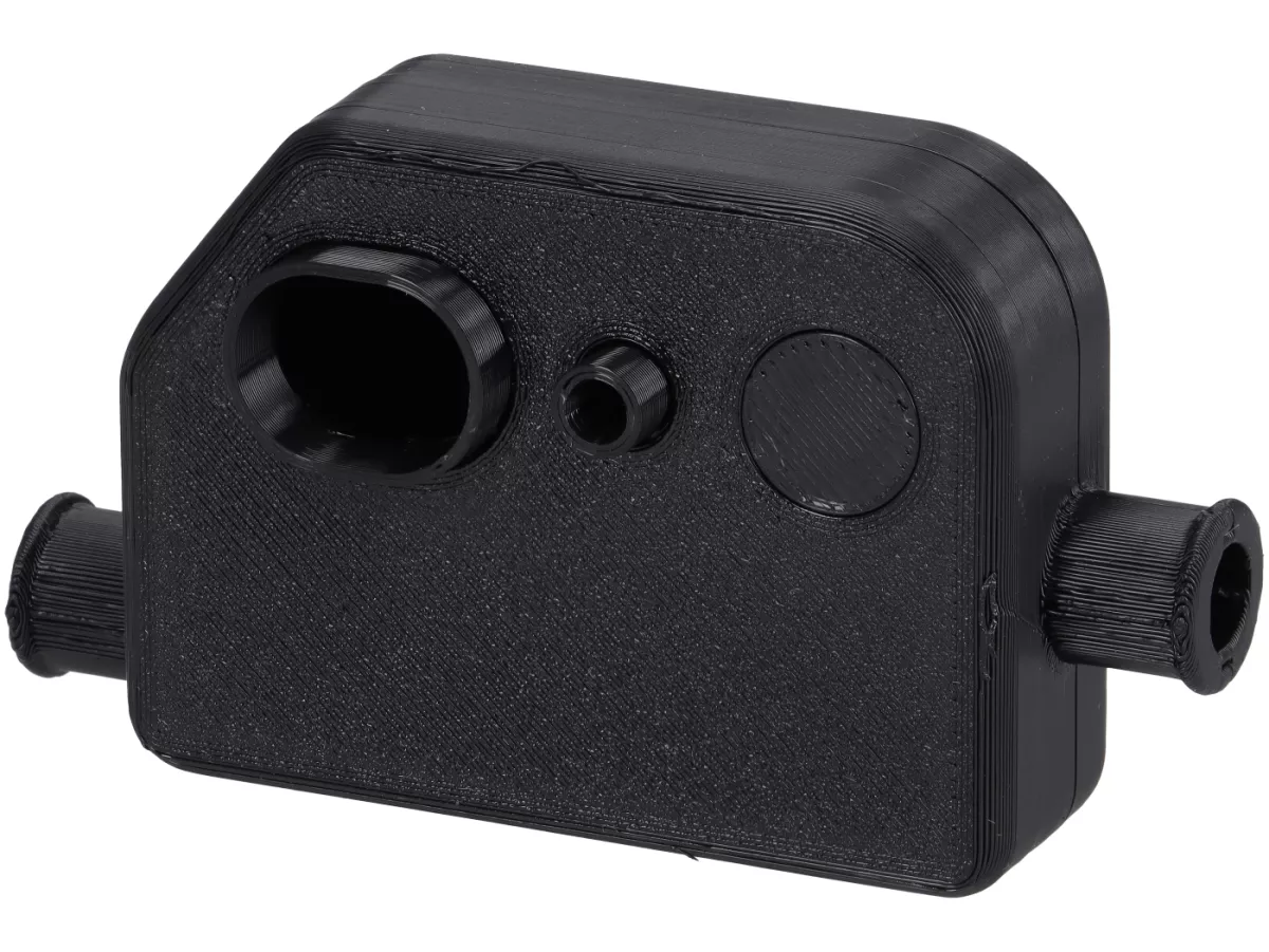 Caja de cables motor -VESPTEC XL Classic- Vespa PX Lusso (a partir de 1984) - negro mate