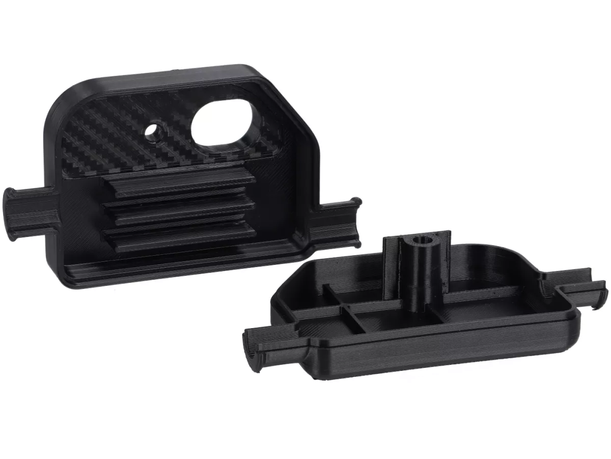 Caja de cables motor -VESPTEC XL Classic- Vespa PX Lusso (a partir de 1984) - negro mate