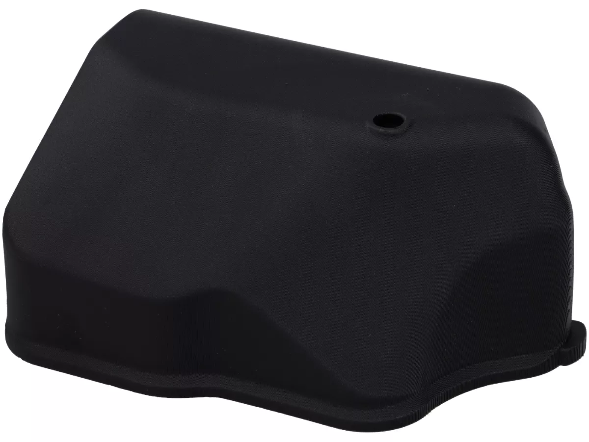 Couvercle de cuve de carburateur -VESPTEC- Qicklock Airbox STANDARD pour carburateur SI24-SI26-. Vespa Largeframe 1957-2016 - PX, Rally, Sprint, Super, TS, GT, GTR, VBA, VBB, VNB - Plastique (ASA, noir)