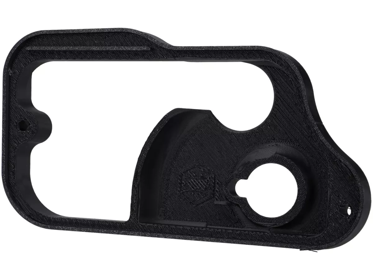Venturi Spacer -VESPTEC- pour couvercle en tôle d'origine avec carburateur SI26-. Vespa Largeframe 1957-2016 - PX, Rally, Sprint, Super, TS, GT, GTR, VBA, VBB, VNB - Plastique (ASA, noir)