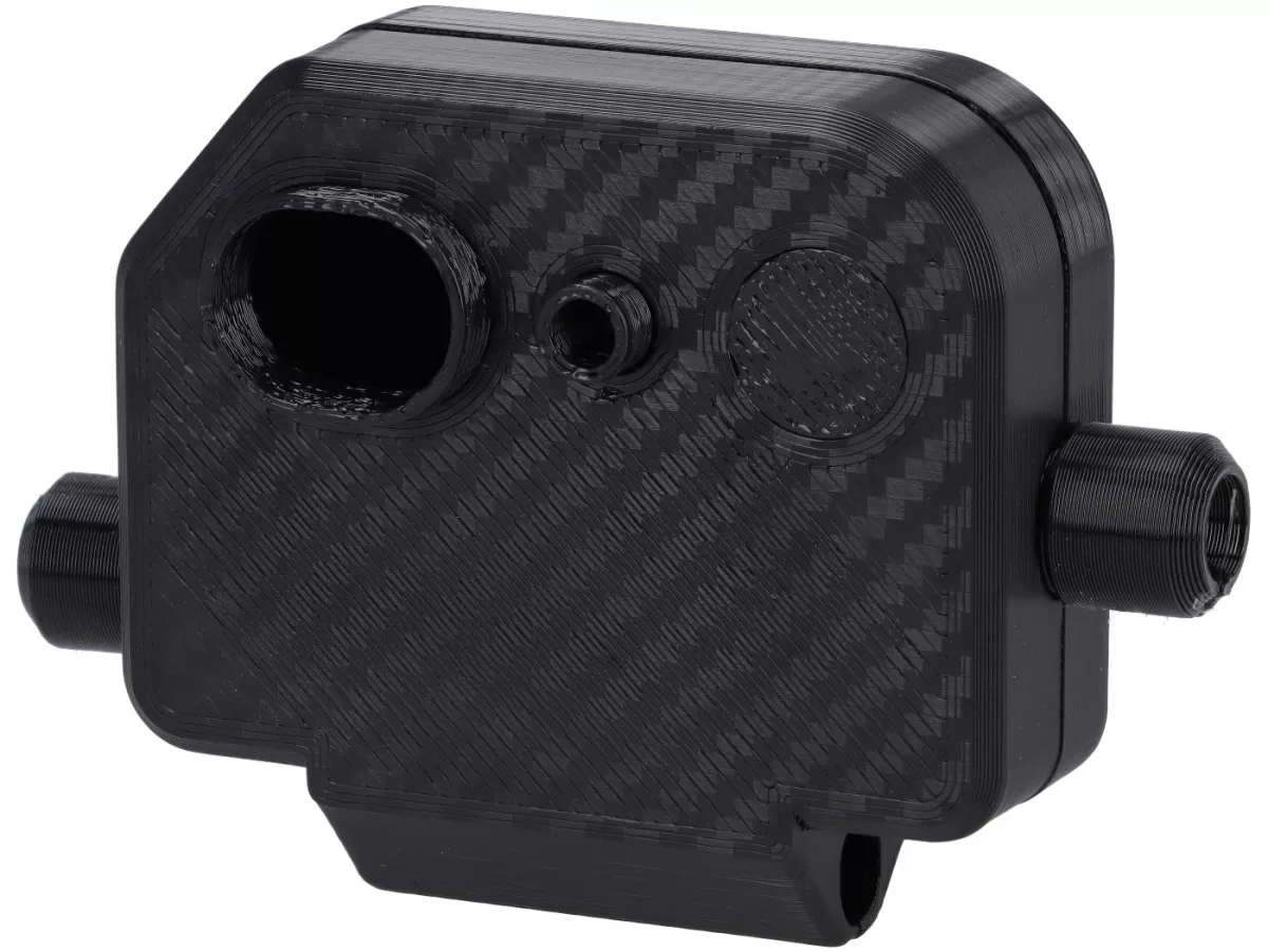 Caja de cables motor -VESPTEC XL- Vespa PX Lusso (a partir de 1984) - Aspecto carbono