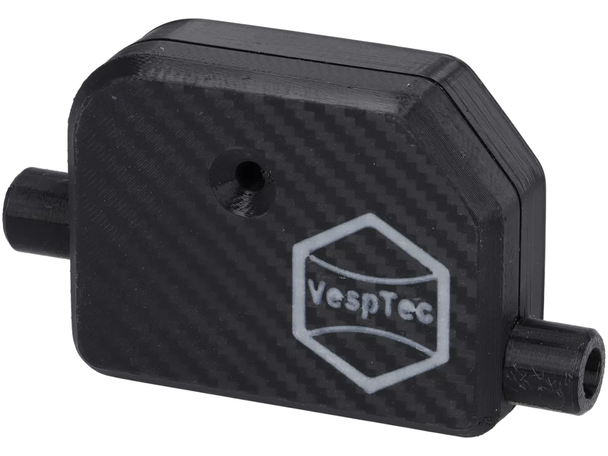 Mesin kotak kabel -VESPTEC XL- Vespa Largeframe (1977-1984) PX lama 80-200 (V8X1T, VNX1T, VLX1T, VSX1T), GTR125 (VNL2T 145901-), TS125 (VNL3T 18139-), Sprint150 Veloce (VLB1T 294260-), Super150 (VBC1T, 412374-, Rally200 (VSE1T, Ducati) - Tampilan karbon