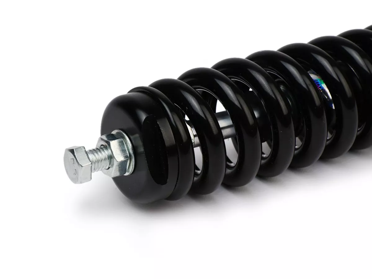 Amortiguador muelle, ajustable, delantero, negro -WLDS- Vespa VM1T/VNA, ACMA/VNA/VNB/ 150VB/VL/VB1/VBA/VBB/GT/GTR TS/Sprint Rally- negro