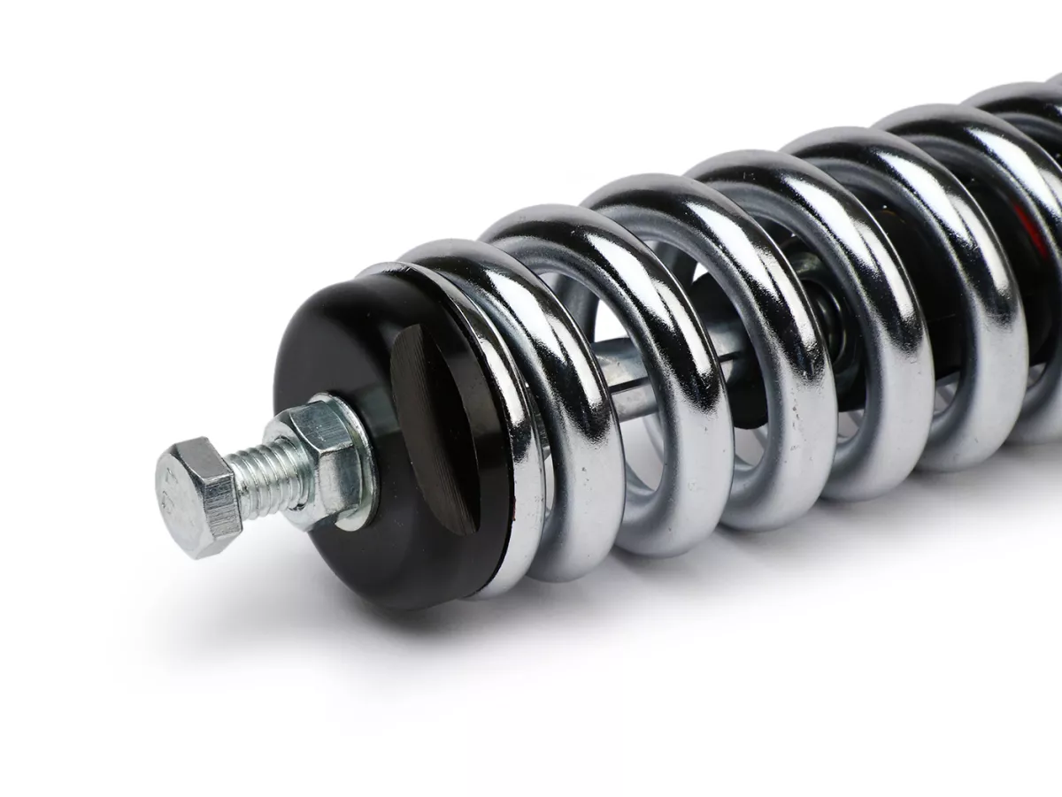 Schokdemperveer, instelbaar, voor, chroom -WLDS- Vespa VM1T/VNA, ACMA/VNA/VNB/ 150VB/VL/VB1/VBA/VBB/GT/GTR TS/Sprint Rally- chroom