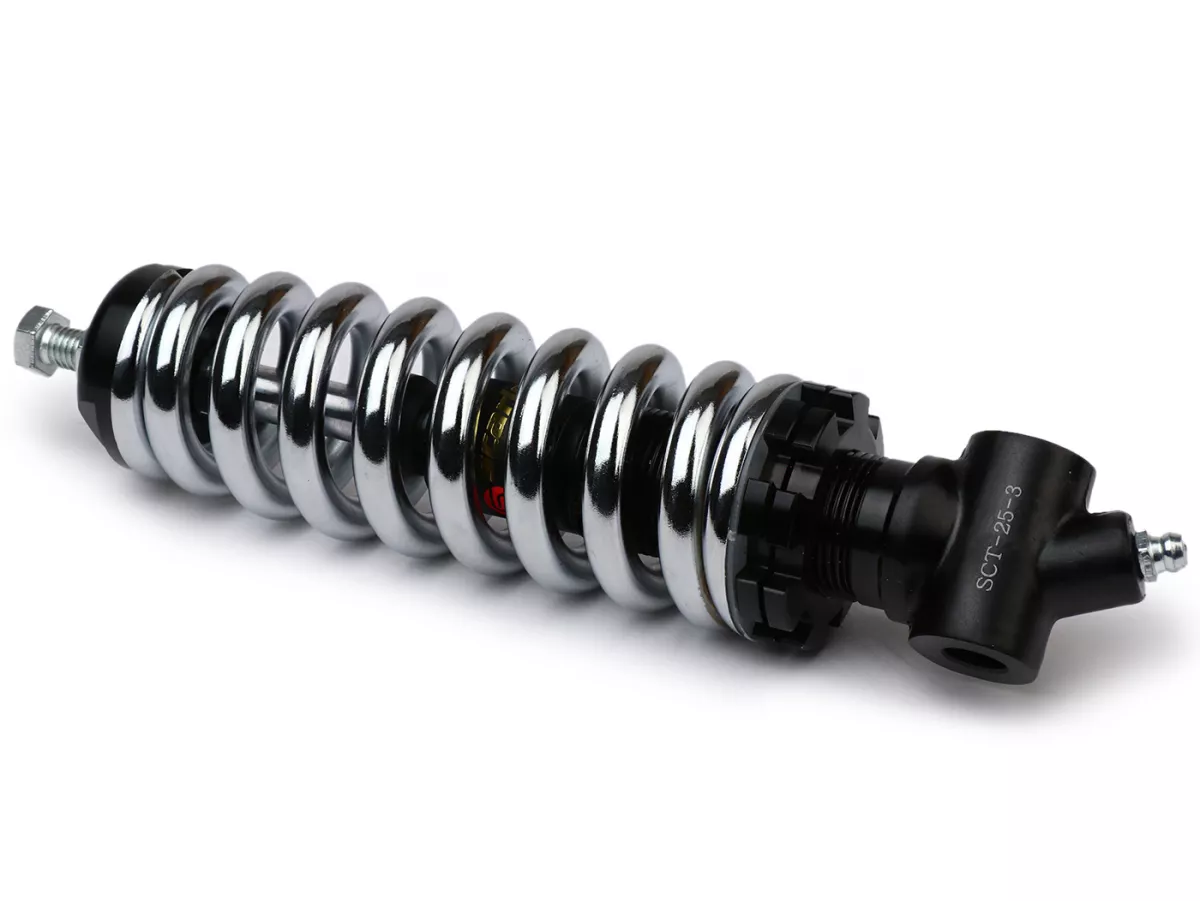 Schokdemperveer, instelbaar, voor, chroom -WLDS- Vespa VM1T/VNA, ACMA/VNA/VNB/ 150VB/VL/VB1/VBA/VBB/GT/GTR TS/Sprint Rally- chroom