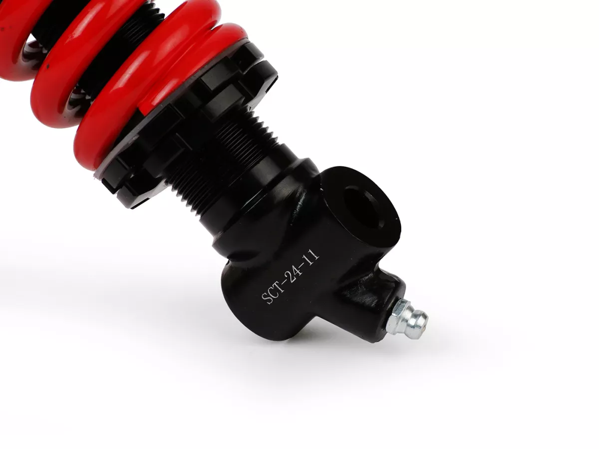 Muelle amortiguador, ajustable, delantero, rojo -WLDS- Vespa VM1T/VNA, ACMA/VNA/VNB/ 150VB/VL/VB1/VBA/VBB/GT/GTR TS/Sprint Rally- rojo