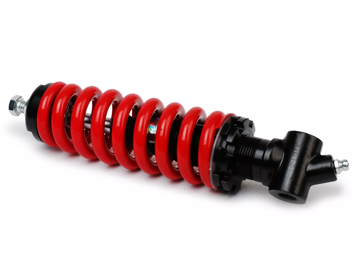 Muelle amortiguador, ajustable, delantero, rojo -WLDS- Vespa VM1T/VNA, ACMA/VNA/VNB/ 150VB/VL/VB1/VBA/VBB/GT/GTR TS/Sprint Rally- rojo