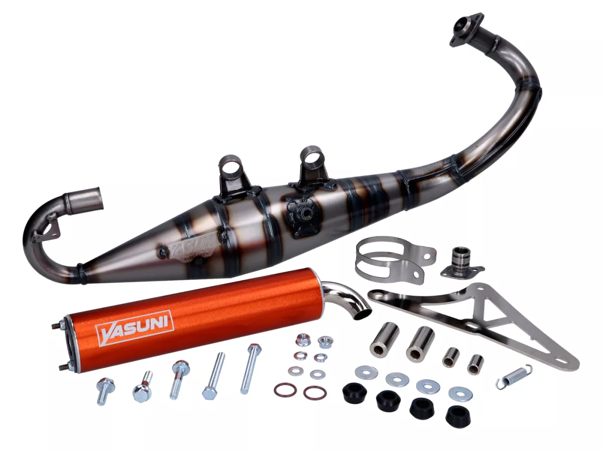Avgasrör -YASUNI- R PRO - Piaggio 50 ccm 2-takts - orange