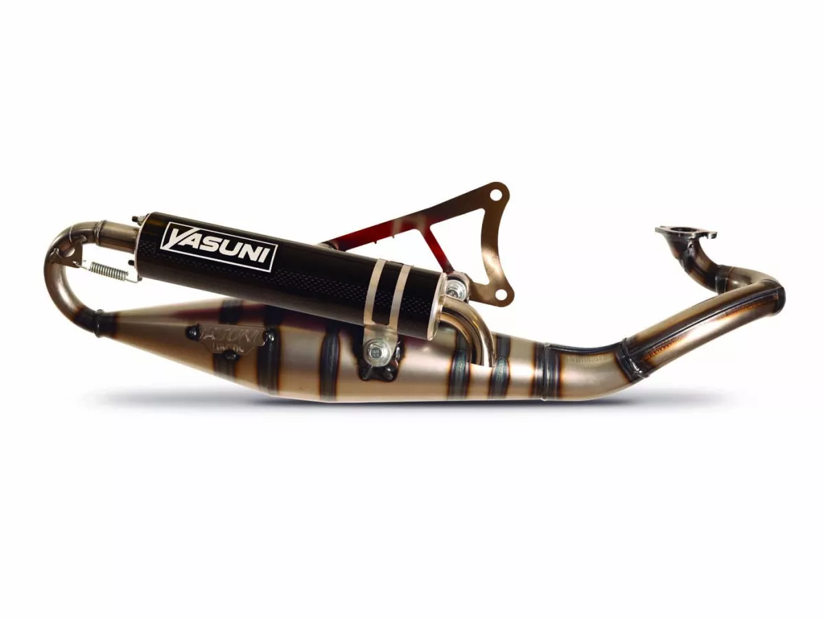Échappement -YASUNI- R PRO - Minarelli 50 cc (horizontal) - look carbone