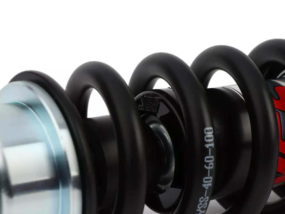 Ammortizzatore anteriore -YSS Pro-X, 195mm, con TÜV/ABE- Vespa V50, PV125, ET3 - Molla nera