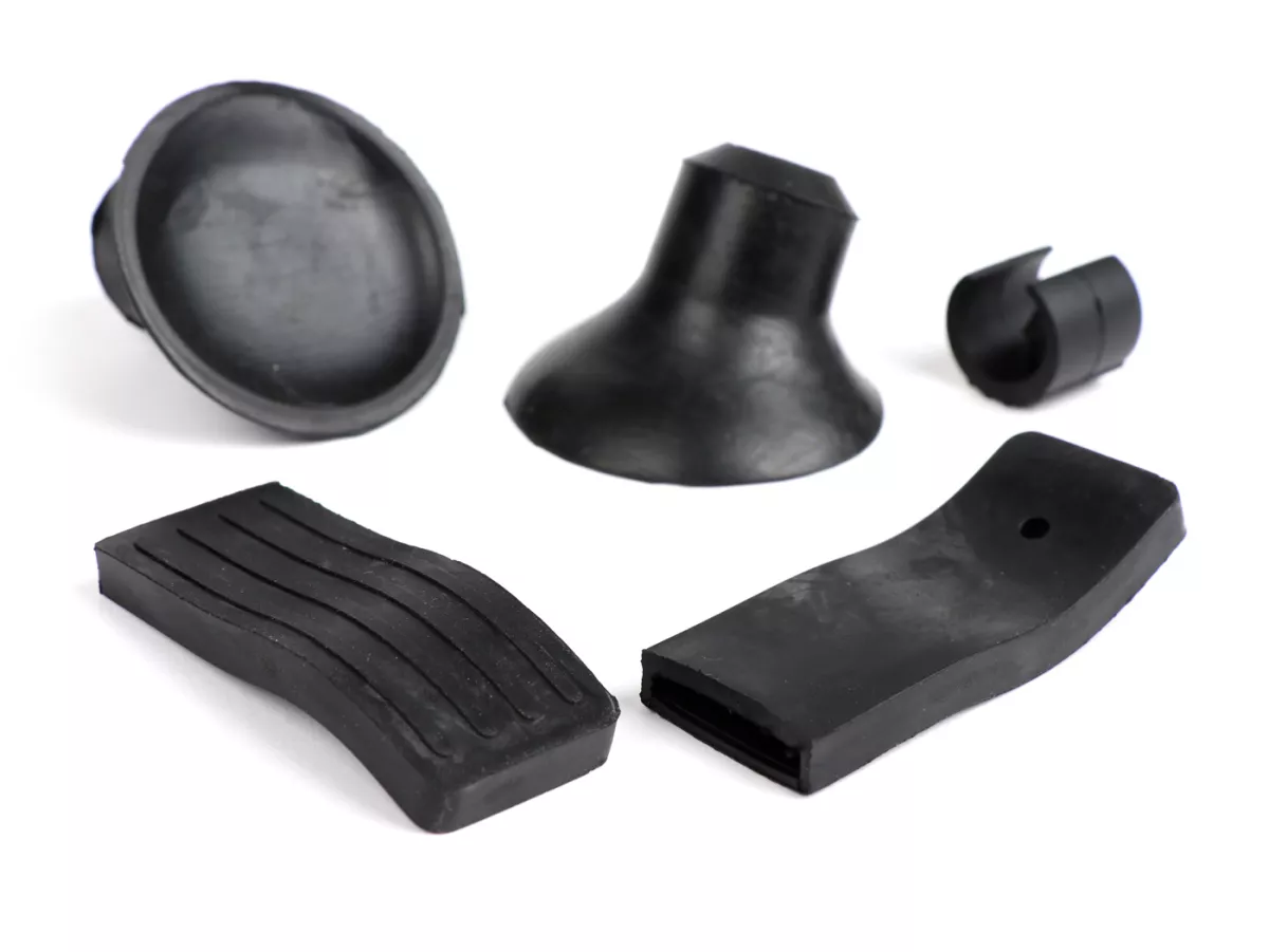 Opvouwbaar voorrek rubberset -OEM KWALITEIT- Vespa Smallframe, Vespa Largeframe, Vespa GTS, GTV, GTS Super, Lambretta (Series 1-3) LI, LIS, SX, TV, GP/DL - 5 stuks.