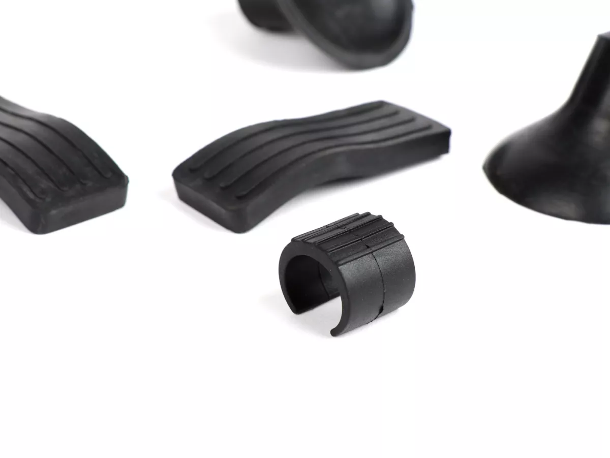Opvouwbaar voorrek rubberset -OEM KWALITEIT- Vespa Smallframe, Vespa Largeframe, Vespa GTS, GTV, GTS Super, Lambretta (Series 1-3) LI, LIS, SX, TV, GP/DL - 5 stuks.