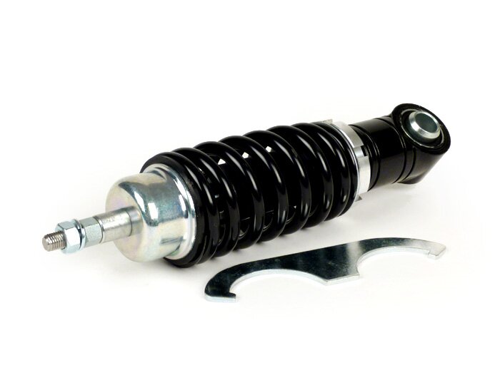 Shock absorber front -CARBONE HI-TECH, 200mm- Vespa V50, PV125, ET3 - black spring