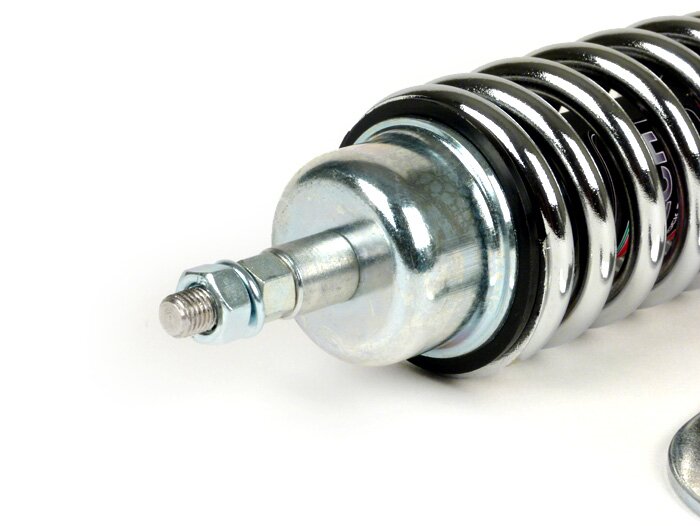 Shock absorber front -CARBONE HI-TECH, 200mm- Vespa V50, PV125, ET3 - chrome spring