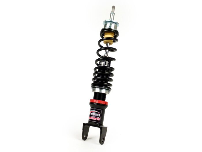 Amortisseur arrière -CARBONE HI-TECH, 330mm- Vespa PK S-XL - ressort noir